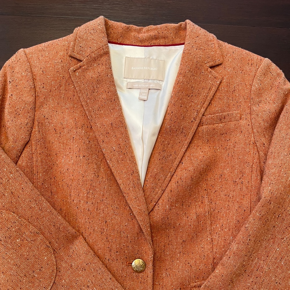 Banana Republic Women's Orange Blazer